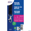 Smycz na identyfikator z recyklingowanego PET, 10 szt.; 15 x 440 mm; czarne smycze, Avery 4842N
